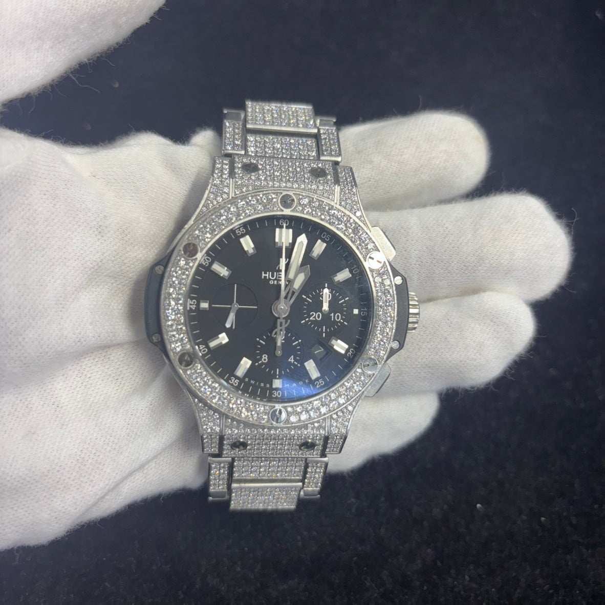 HU301.SX.1170.SX.370 ビッグ・バン スチール パヴェ 2HUB01-00336