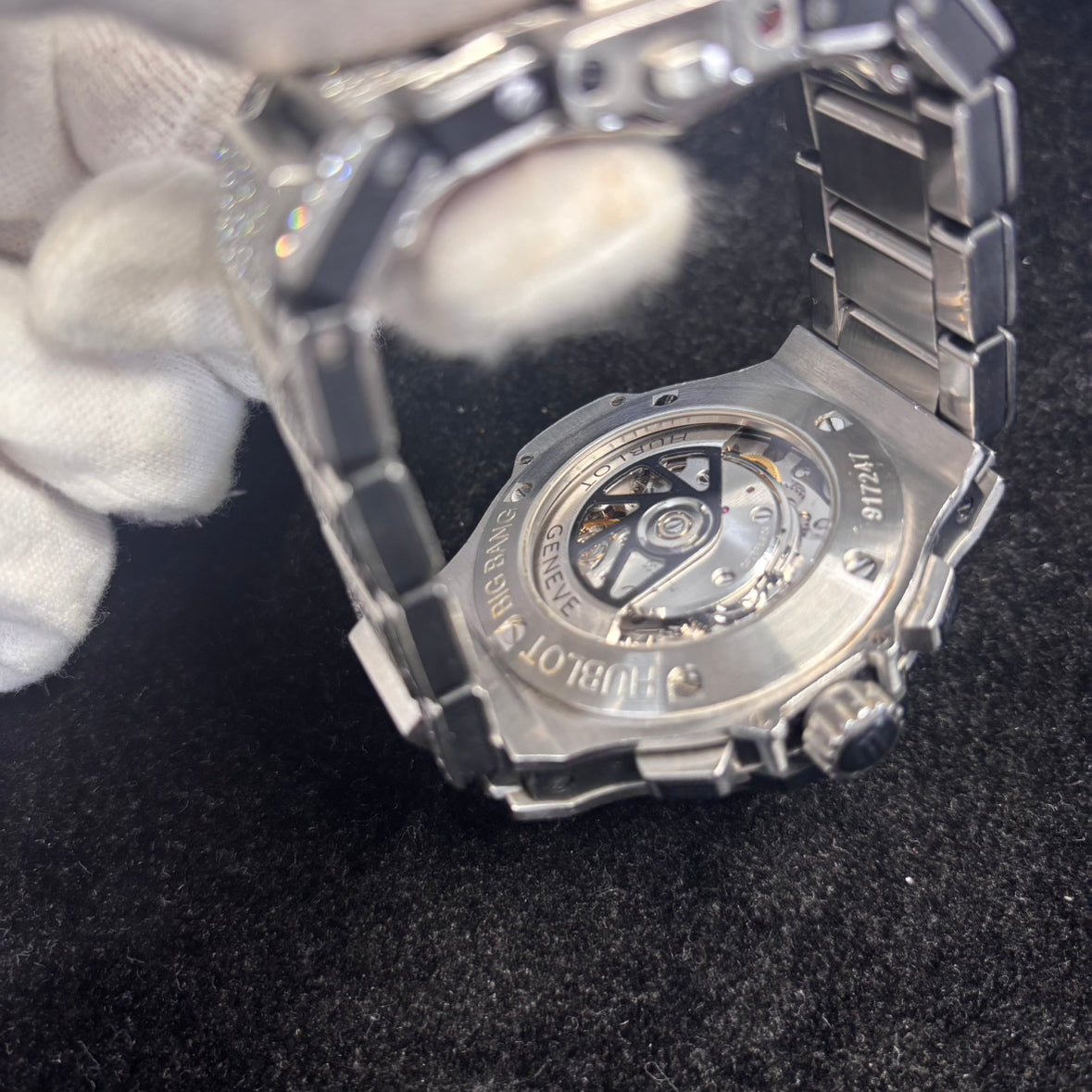 HU301.SX.1170.SX.370 ビッグ・バン スチール パヴェ 2HUB01-00336