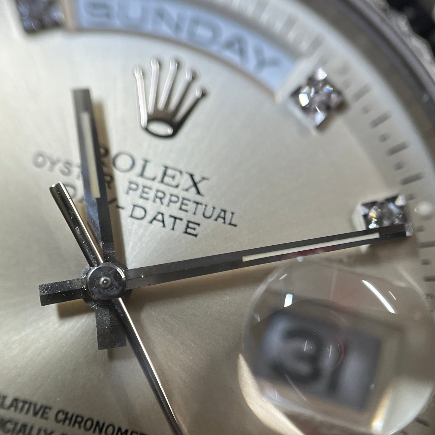 18239A Daydate 10P dial WG X****** serial 2R-X01-01339