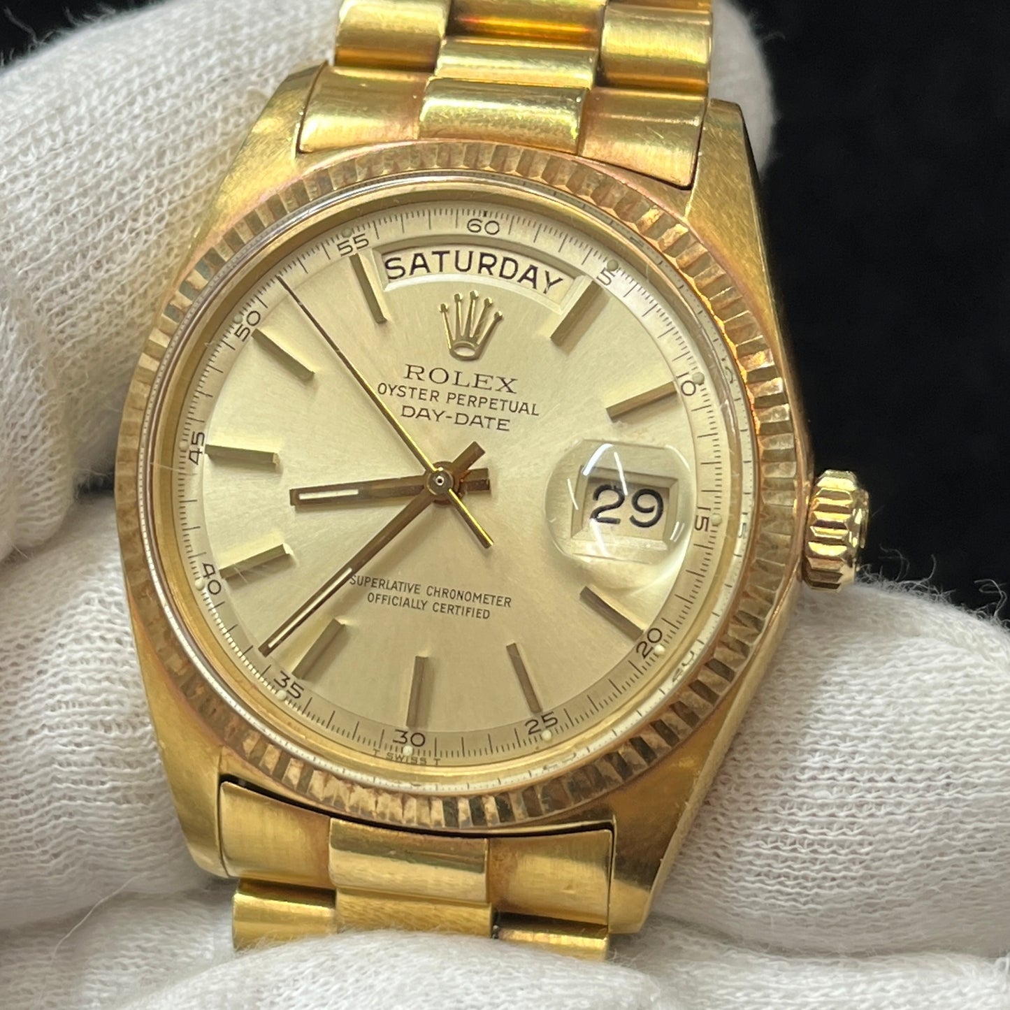 1803 オイスターパーペチュアル デイデイト cal.1556 YG 2R-X01-01319