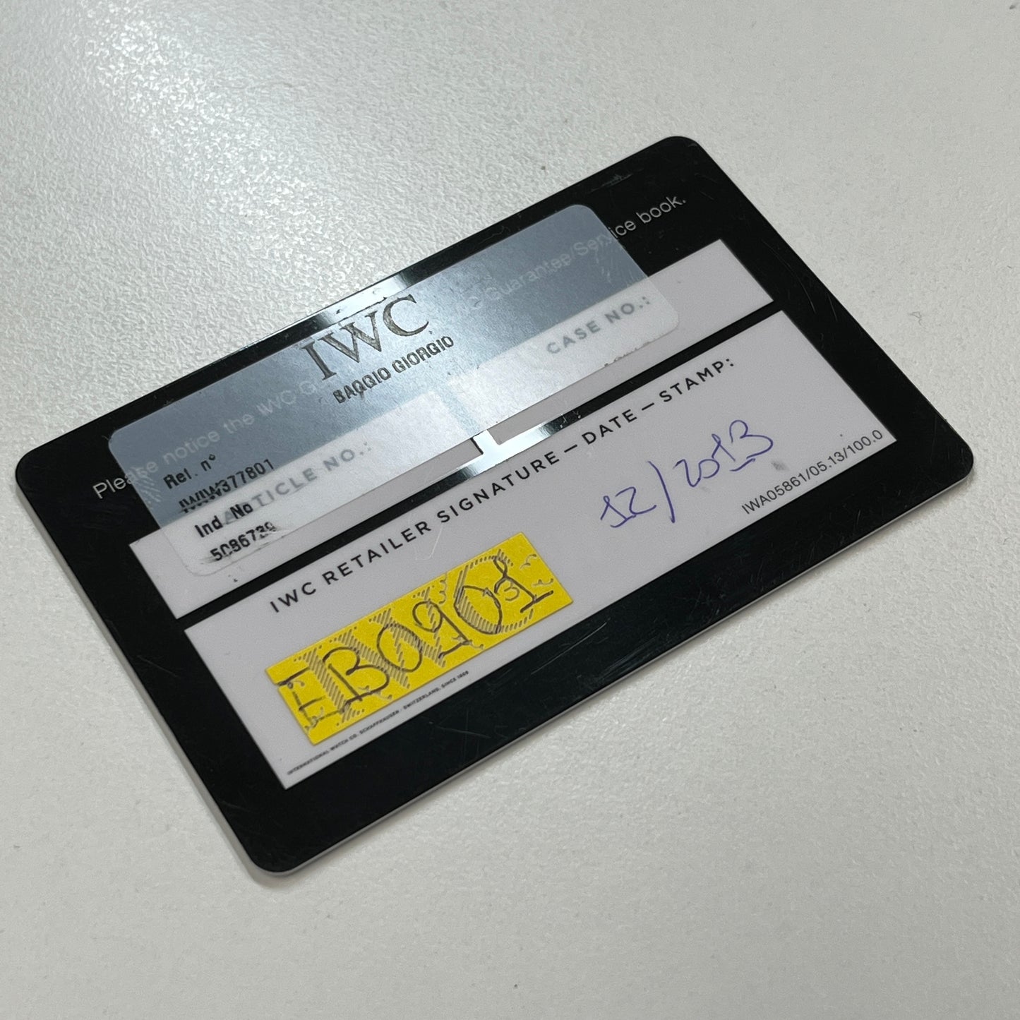 IW377801 パイロット ダブルクロノ 2IWC01-00287