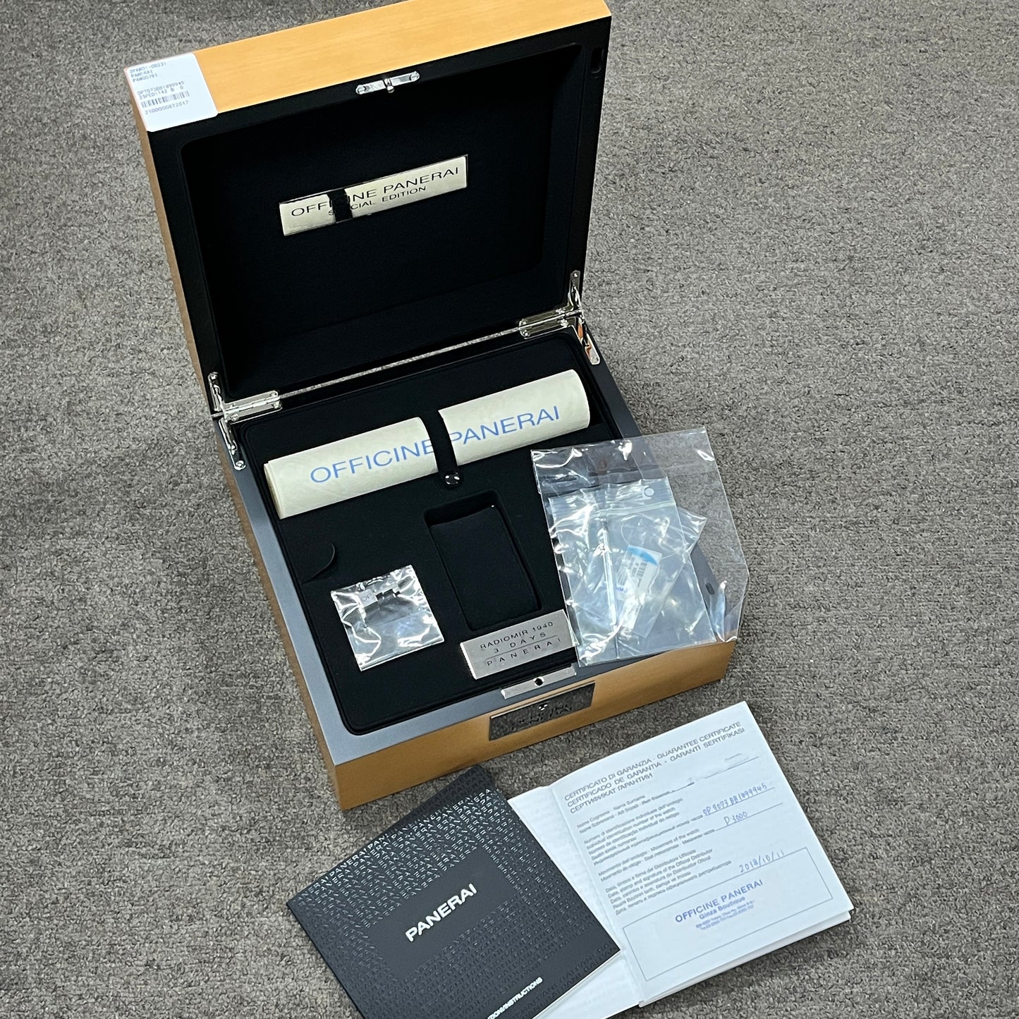 PAM00791 ラジオミール1940 3デイズ アッチャイオ 限定生産500本 2PAN01-00231