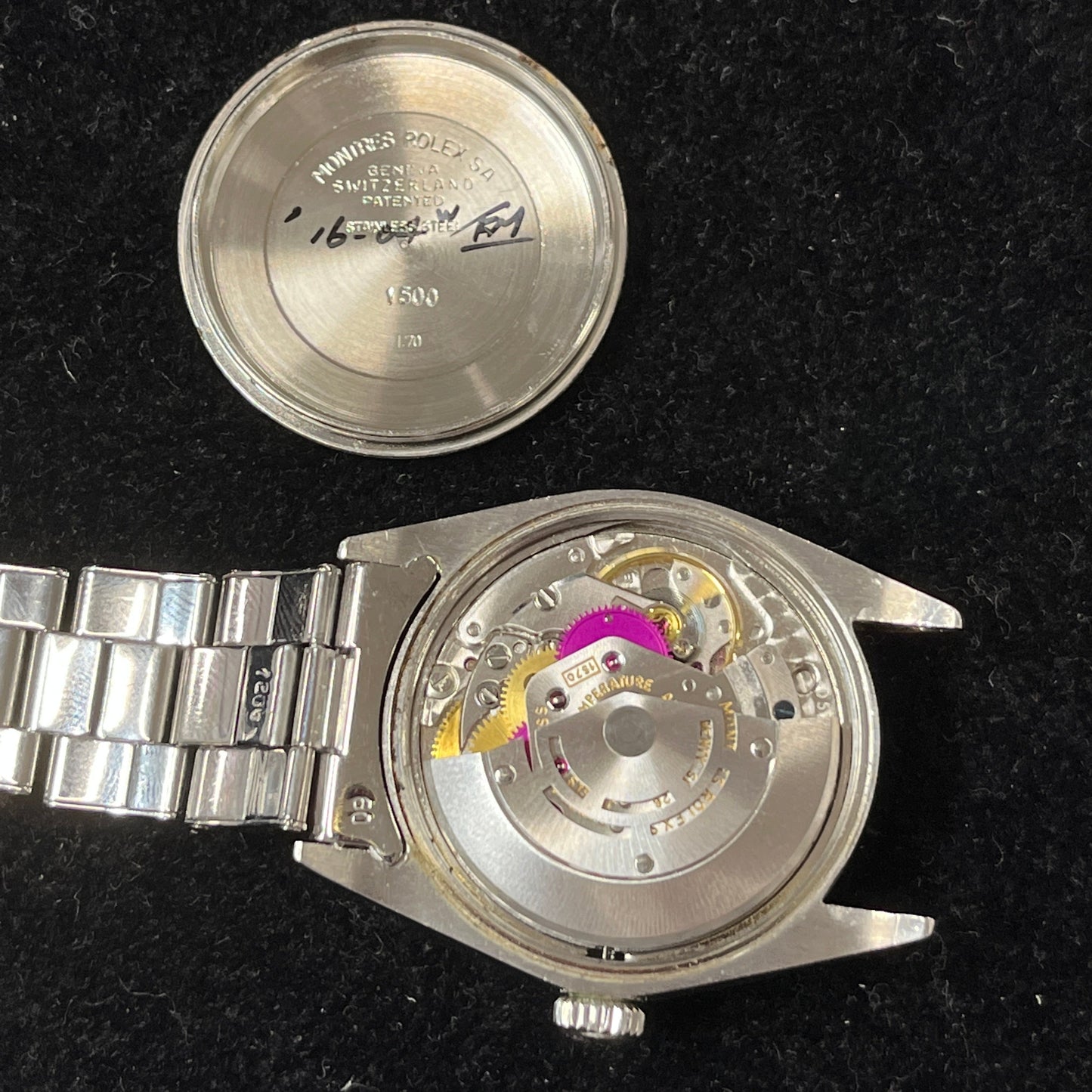1500 Oyster Perpetual Date Restore dial Cal.1570 23***** Serial 2R-X01-01385