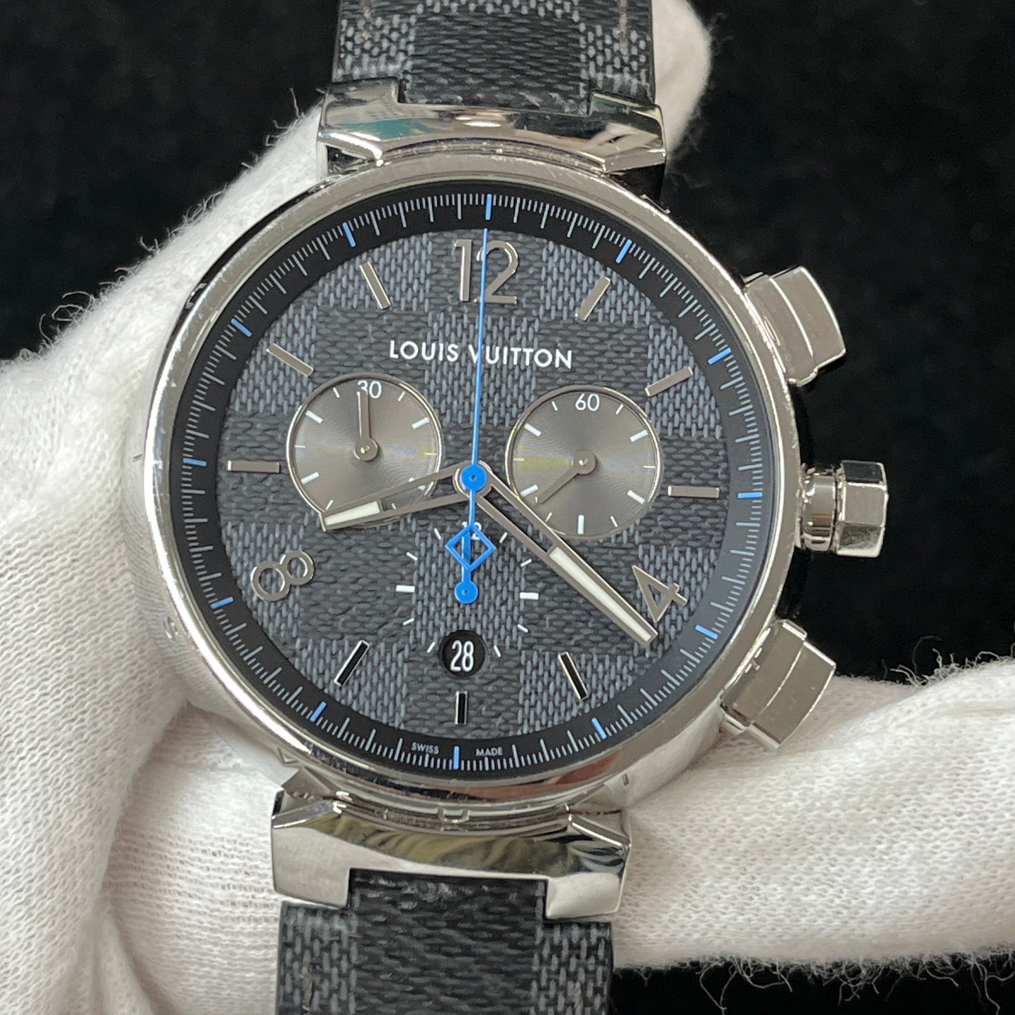 QA094Z タンブール GM ダミエ グラフィット 2L-V01-00127