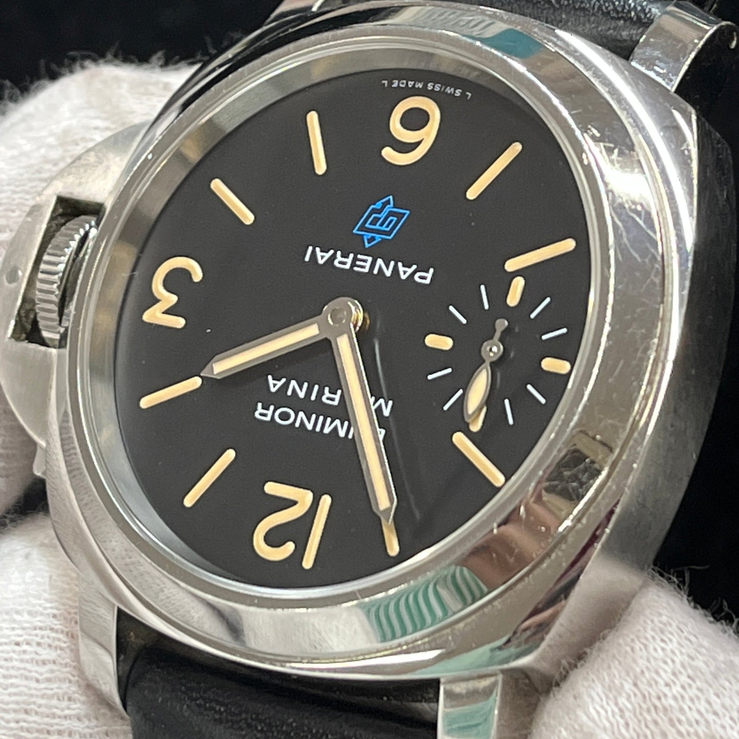 PAM00631 Luminor Marina Logo Acciaio 2PAN01-00201