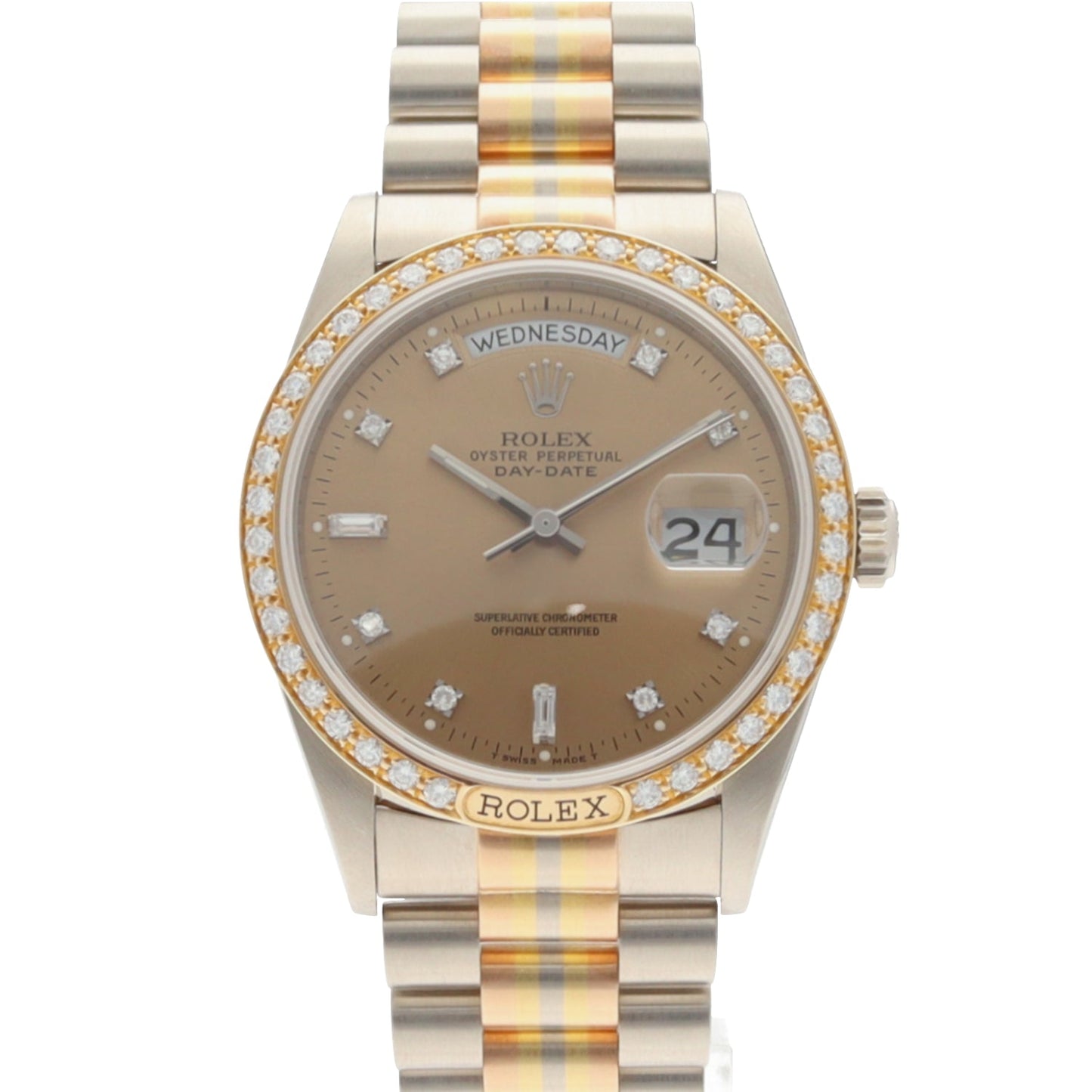 18129ABIC Oyster Perpetual Day-Date Diamond Bezel R Serial Number 2R-X01-00674