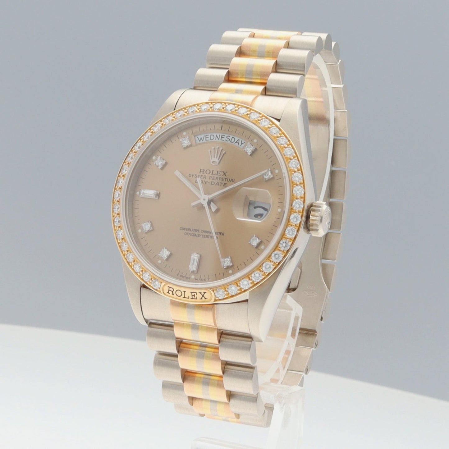 18129ABIC Oyster Perpetual Day-Date Diamond Bezel R Serial Number 2R-X01-00674