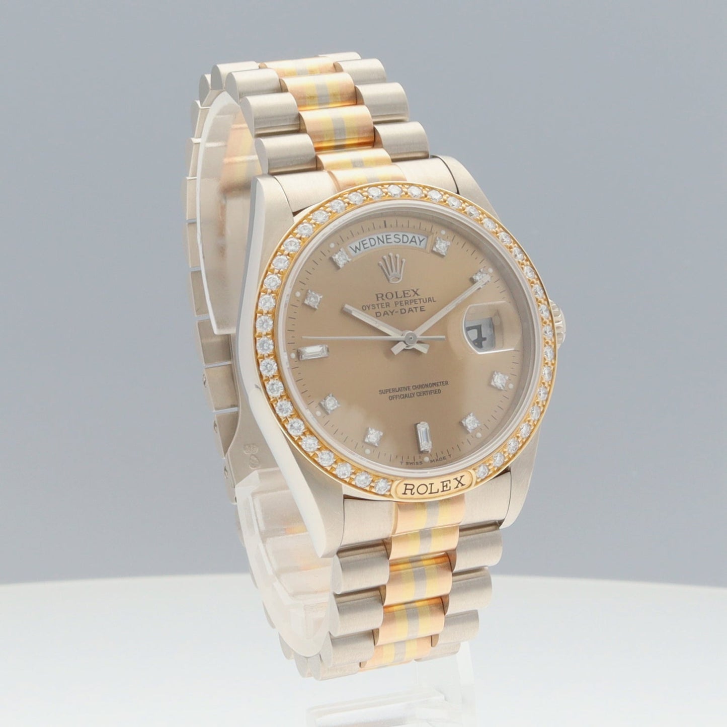 18129ABIC Oyster Perpetual Day-Date Diamond Bezel R Serial Number 2R-X01-00674