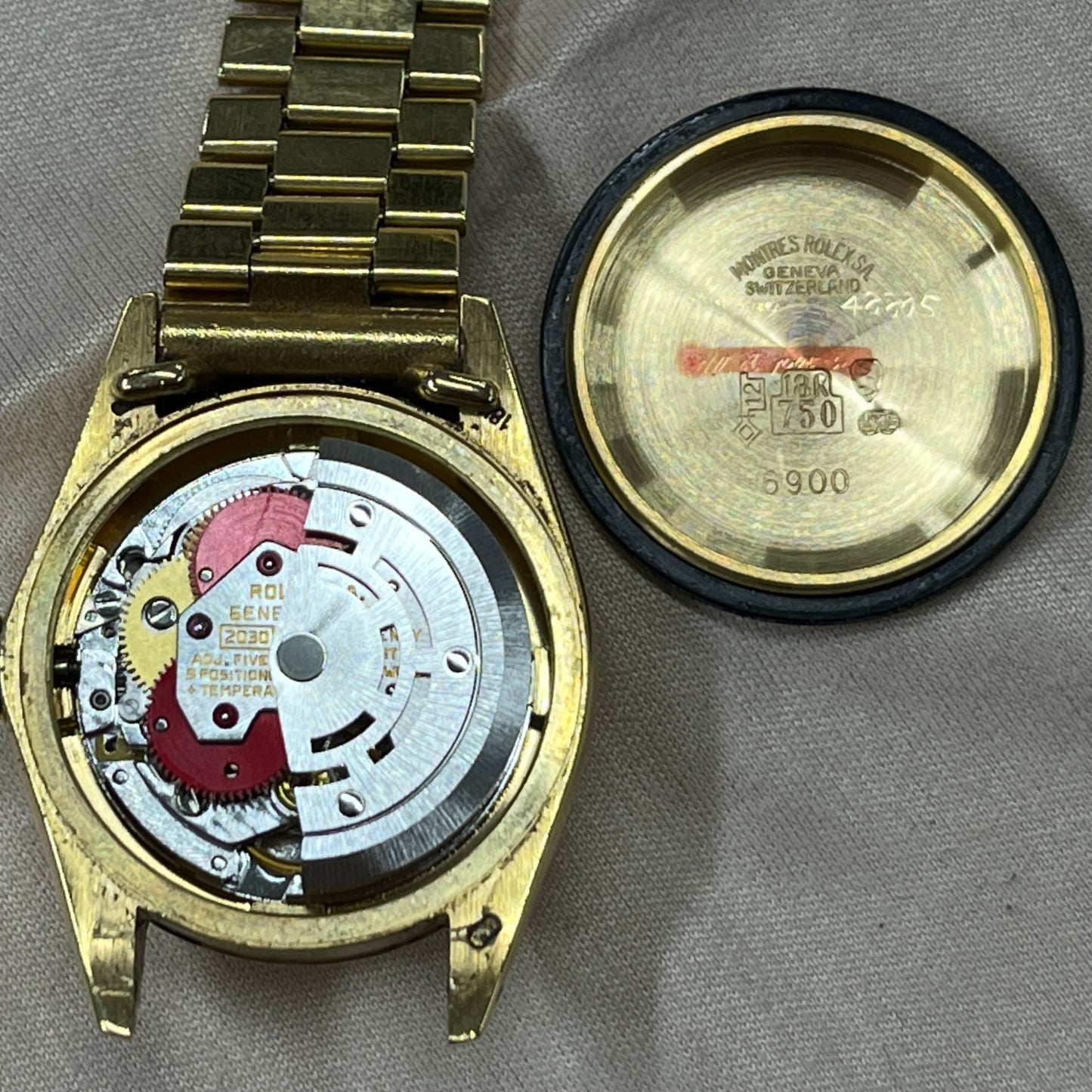 6917 オイスターパーペチュアル デイトジャスト 18K YG 74*****番 2R-X01-01323