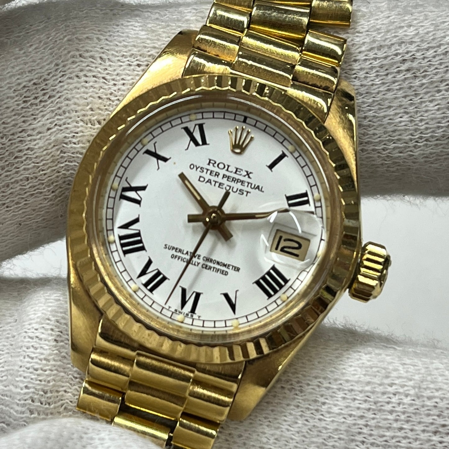 6917 オイスターパーペチュアル デイトジャスト 18K YG 74*****番 2R-X01-01323