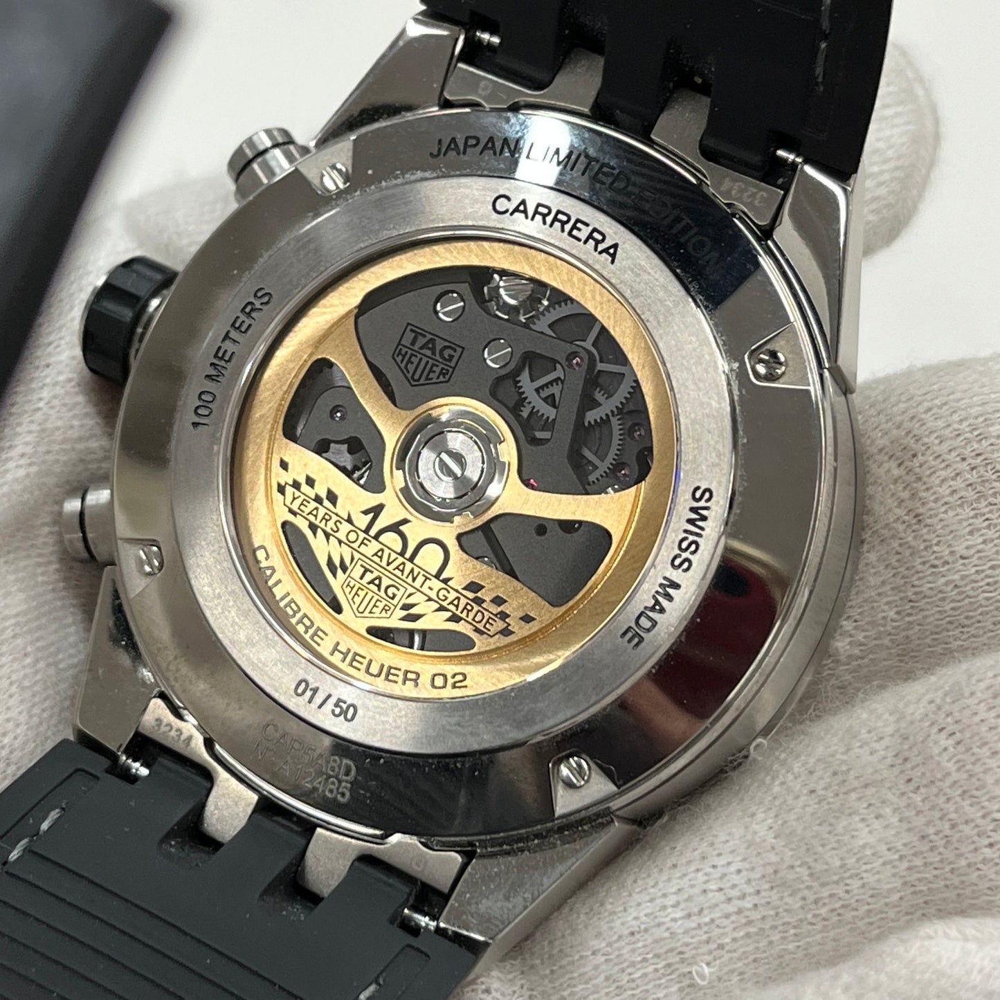 CAR5A8D.EB0212 Carrera Calibre Heuer02T Tourlbillon 160th Anniversary Limited Edition 2TAG01-00201