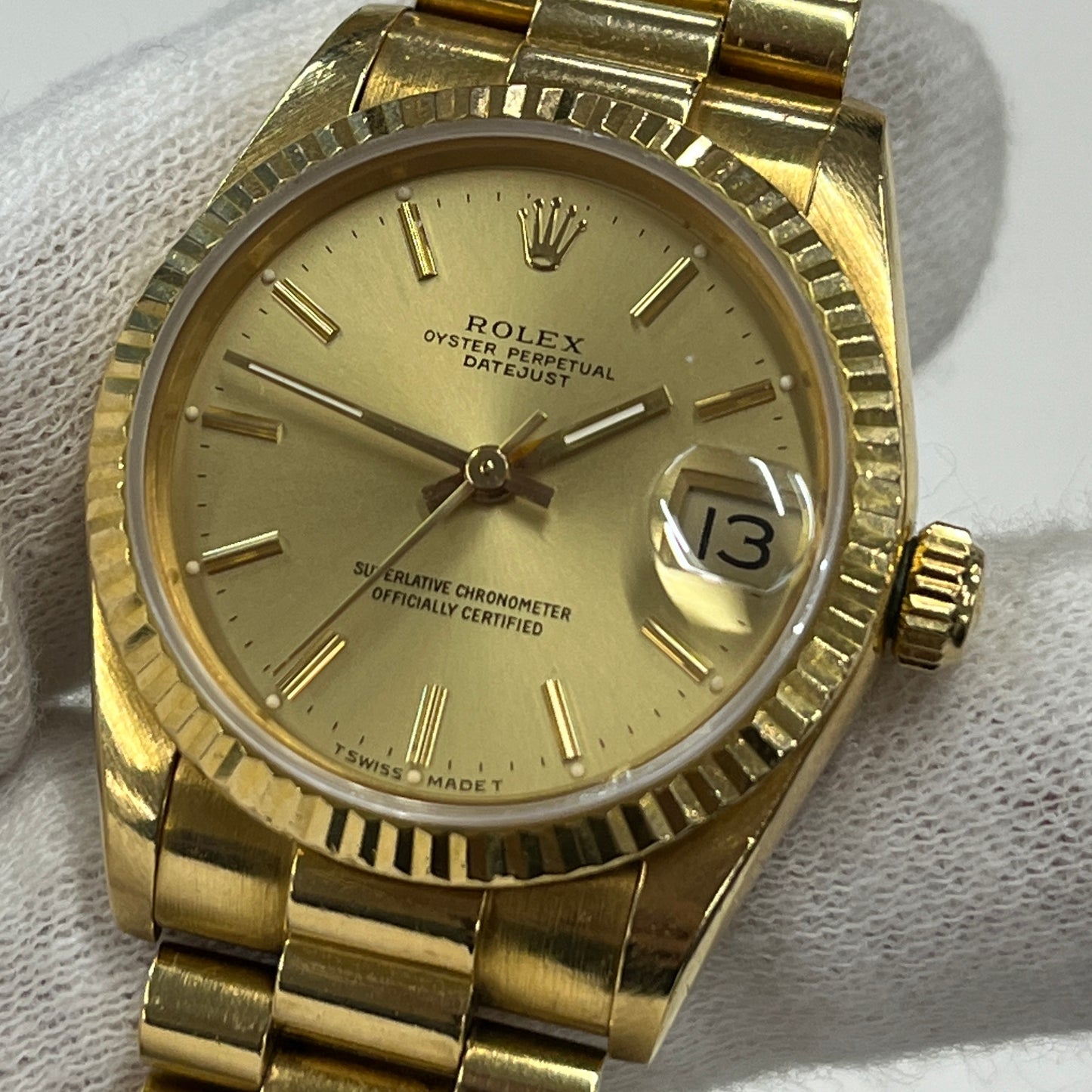 68278 オイスターパーペチュアル デイトジャスト YG cal.2135 96*****番 2R-X01-01248