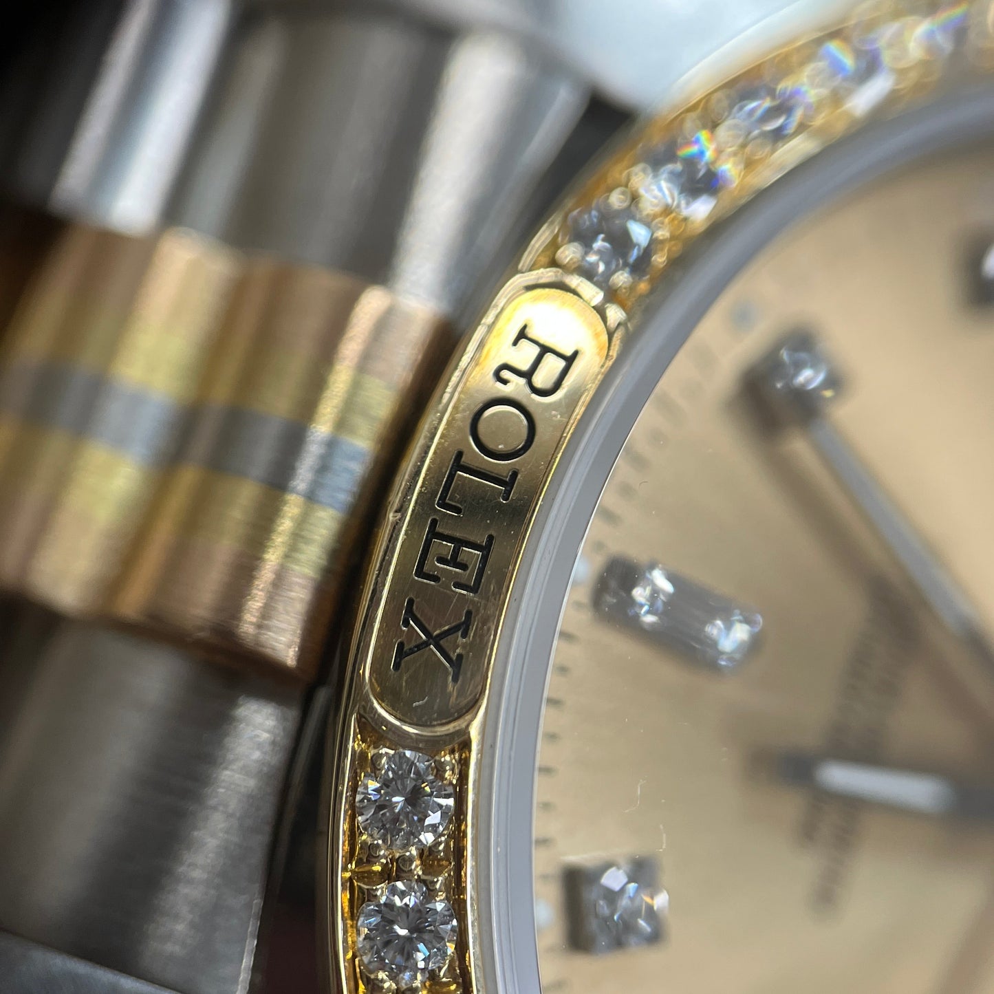 18129ABIC Oyster Perpetual Day-Date Diamond Bezel R Serial Number 2R-X01-00674