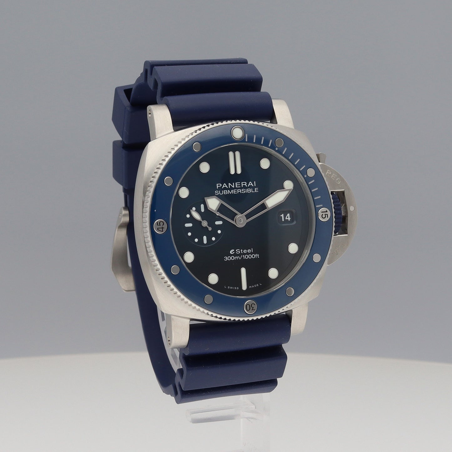 PAM01289 Submersible Quarantaquattro ESteel Blu Profondo 2PAN01-00265