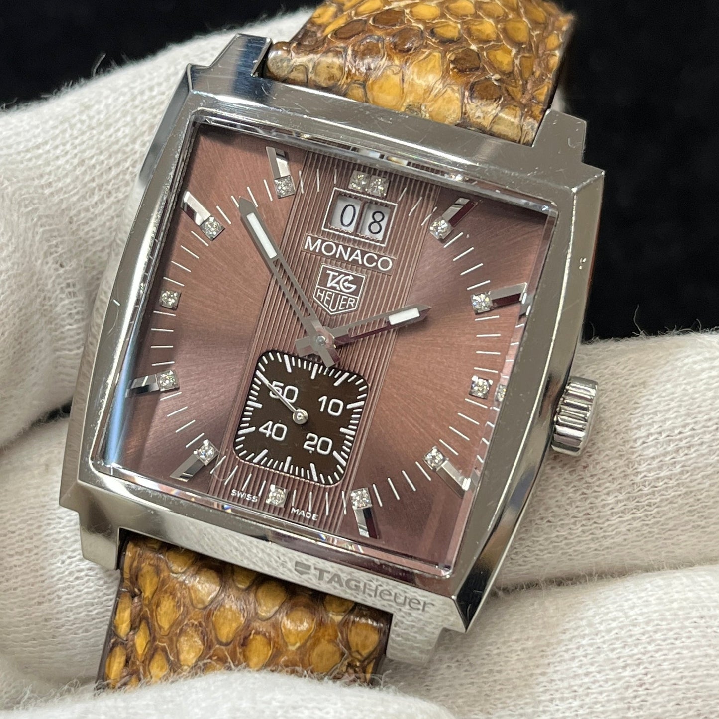 WAW1315.FC6217　Monaco Grand Date 13P Diamond　2TAG01-00207